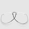 Alloy Superelastic Frameless Nearsighted Glasses Men Metal Minus Lens Rectangle Prescription Eyewear 0 To -6 Lightweight Durable