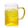 High Borosilicate Heat-Resistant Glass, Breakfast Cup, Milk Juice Cup, Household Large-Capacity Transparent Single-Layer Cup