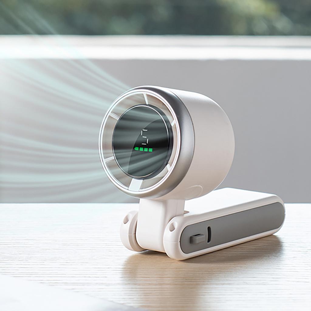Battery Operated Mini Pocket Fan Handheld Turbos Fan Extended Battery 3600mAh Convenient for Travel/Outdoor