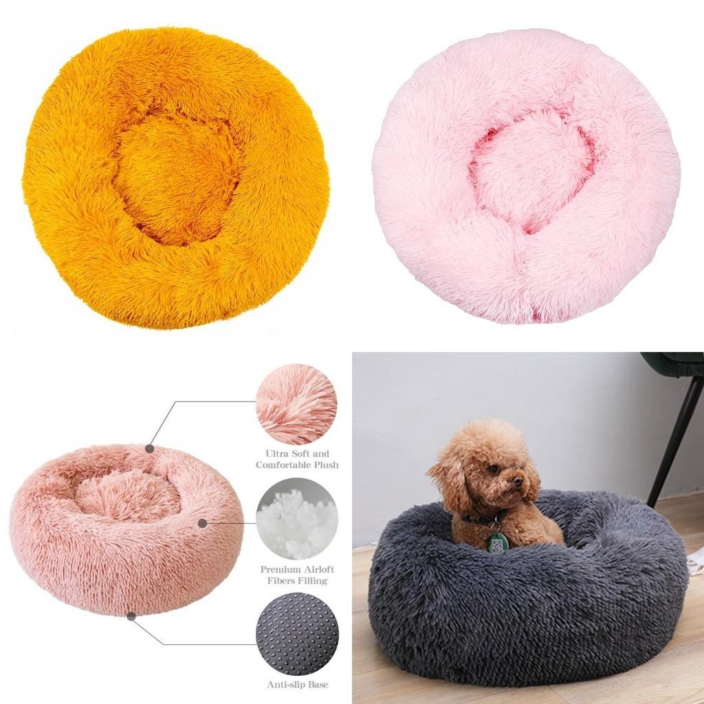 Fluffy Plush Dog Cat Pet Bed Comfy Mat With Lightweight Design For Travel Convenience