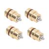4PCS Excavator Joystick Control Valve Rubber Sealing Brass Alloy Steel Heat Resistance Pusher Valve for Bulldozer