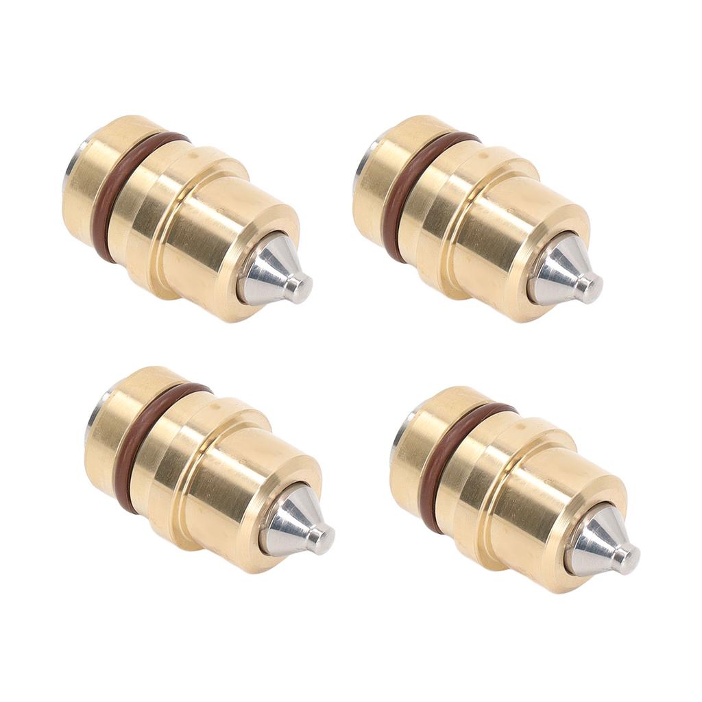 4PCS Excavator Joystick Control Valve Rubber Sealing Brass Alloy Steel Heat Resistance Pusher Valve for Bulldozer