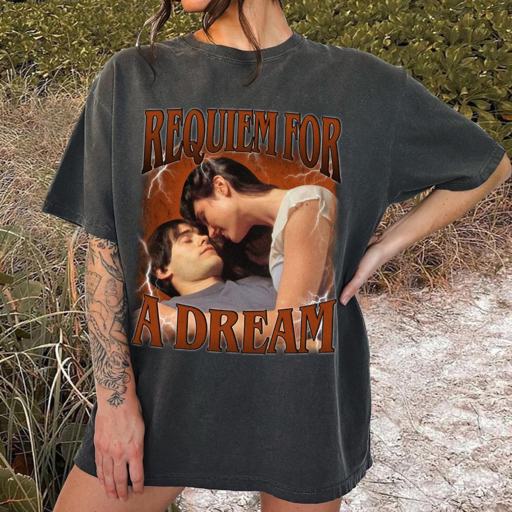 Requiem for A Dream Shirt Vintage Movie Tee Clothing Graphic Short Sleeve Shirt Unisex Unisex Women AllSeason S