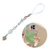 Handcrafted Phone Charm Acrylic Beaded Keychain Colorful Star Heart Keyring Cute Acrylic Ornaments for Mobiles Bag