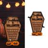 Halloween Advent Calendar Detachable Halloween Countdown Calendar Wooden Home Party Sign Decorations DIY Block Time Tool(Need To Assemble)