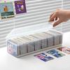 Card storage box with Division Boards, portable board game plastic box, organizing box, card box, card organizer