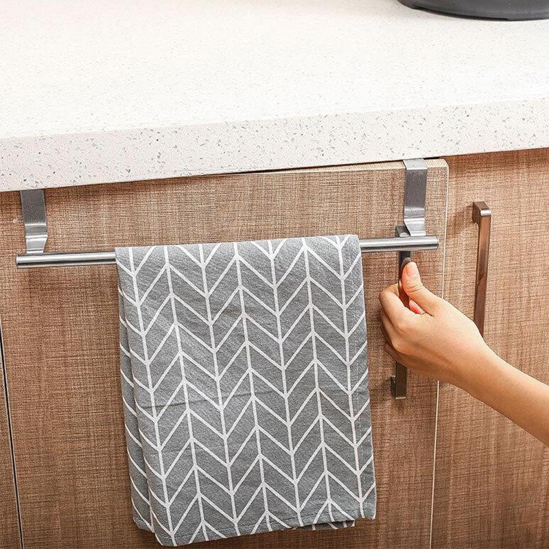 1PCS Stainless Steel Silver/Black Bathroom Hardware Set Towel Rack Toilet Paper Holder Towel Bar Hook Bathroom Accessories