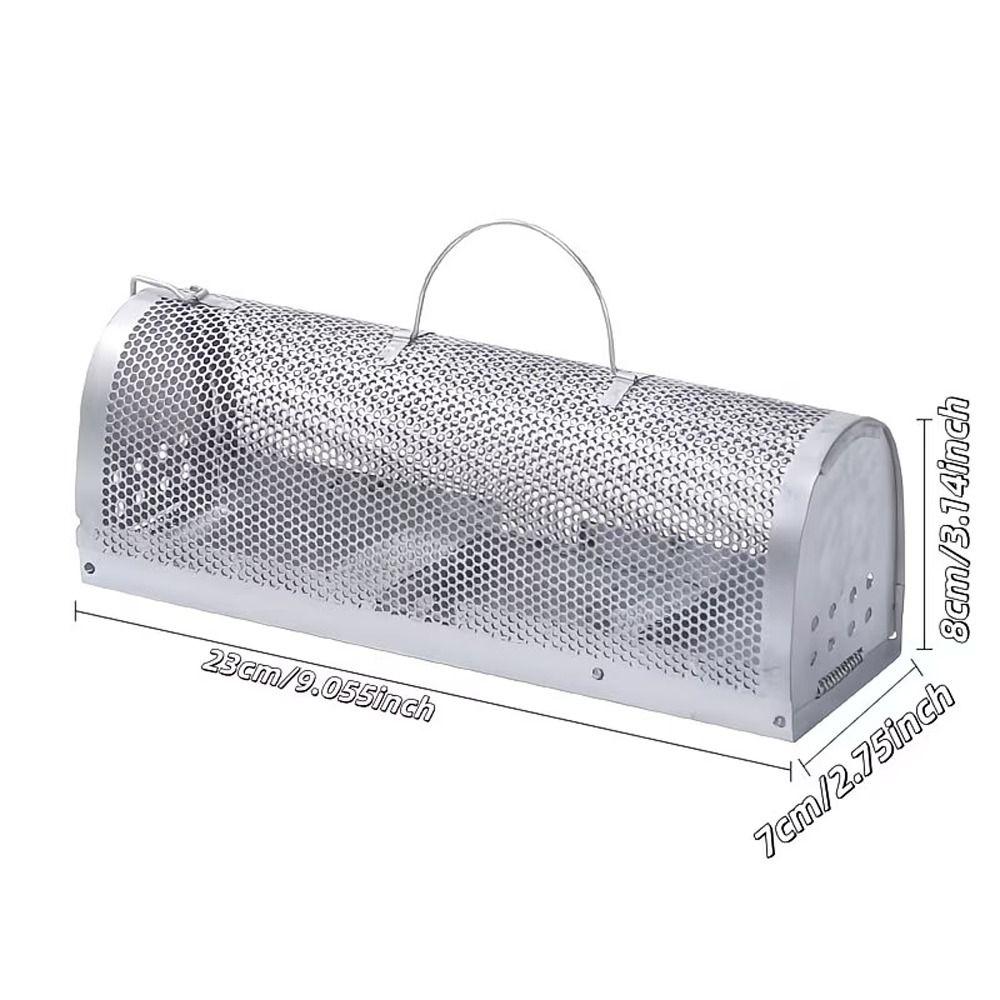 Galvanized Rat Trap Cage High Sensitivity Mice Rodent Catcher Non-toxic Live Mousetrap Garden