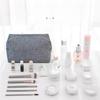 Chic Waterproof Cationic Linen Makeup and Skincare Storage Bag