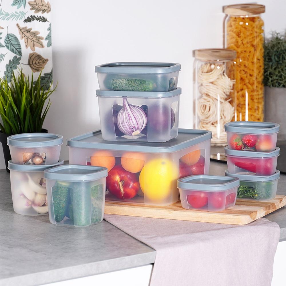 10x Küchen-Aufbewahrungsbehälter Küchenbehälter-Set