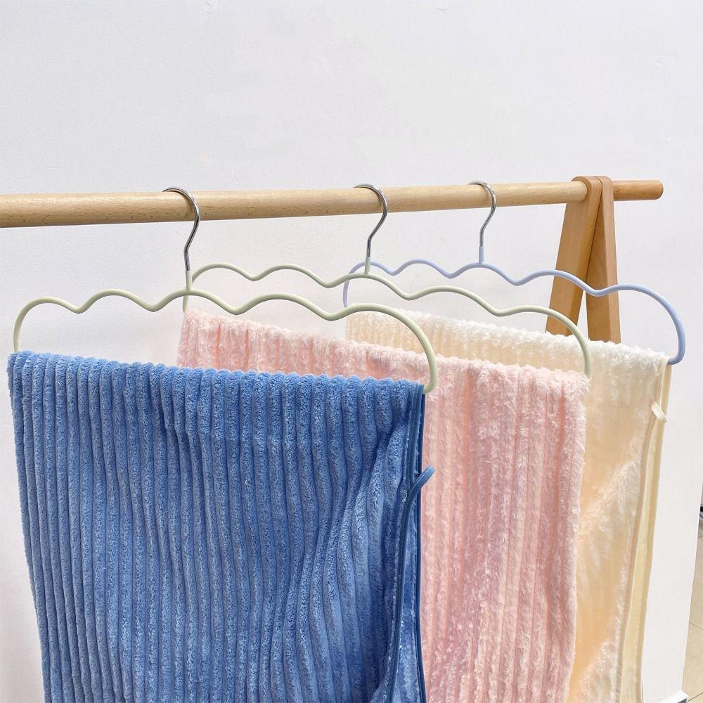 5 шт. Утолщенные сушилки для простыней, Бесследные большие вешалки для одежды, Сушилка для одежды для дома синий