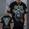 Men T Shirt Rock Band Adams Rock Ozzy Osbourne 3D Print T-shirt Men Women Fashion Short Sleeve Tops Tees Kids Clothing
