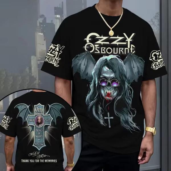 Men T Shirt Rock Band Adams Rock Ozzy Osbourne 3D Print T-shirt Men Women Fashion Short Sleeve Tops Tees Kids Clothing