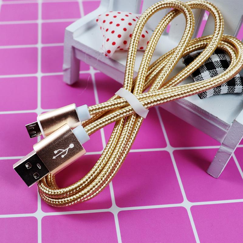 Braided Type-C Fast Charging Nylon Cable for Android - Durable and Tangle-Free