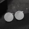 2026 High Quality Fish Scale Pattern Mens Cufflinks Round Cuff Links For Suit Shirt Tuxedo Decoration