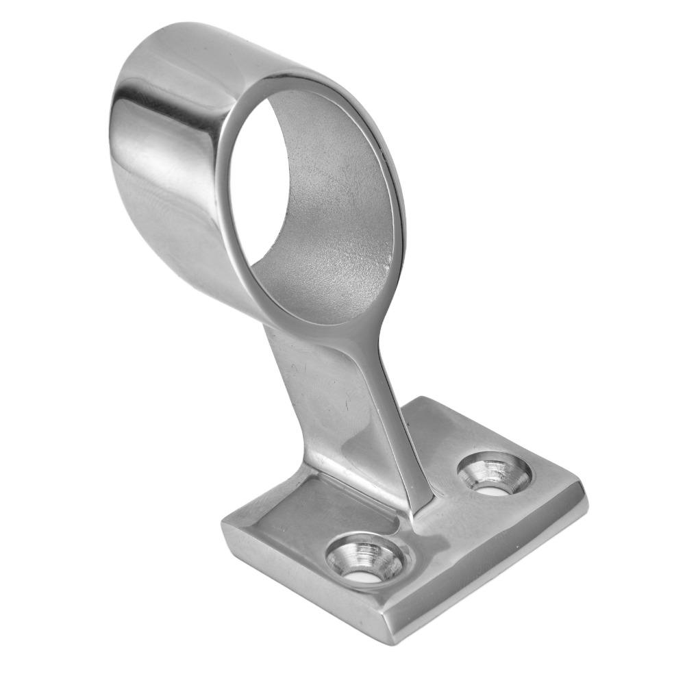 2 Pcs 1 Inch Boat Hand Rail Fitting Marine Stanchion Hardware for Marine Boat and Yacht