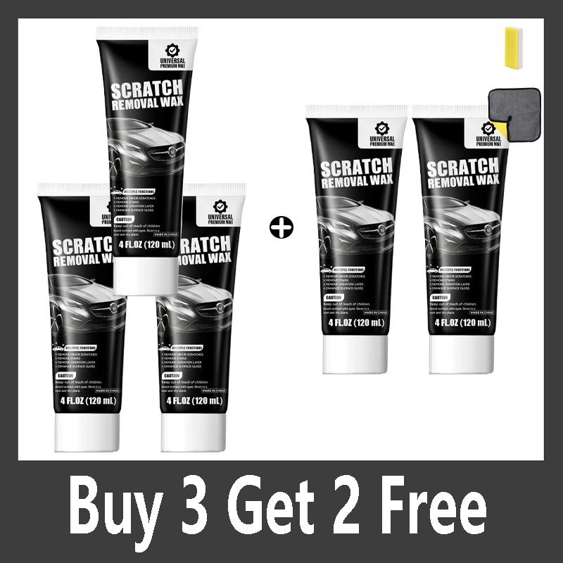 120ml Car Scratch Remover Wax Universal Repair Polishing Compound for Deep Scratches with Sponge and Cloth Scratch Removal Wax