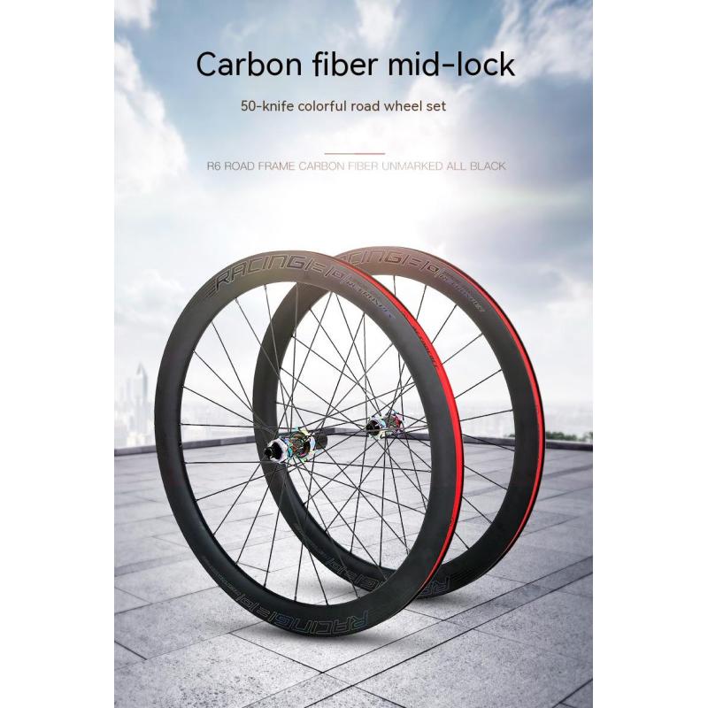 Paire de Roues de vélo de Route 700c Jante en Carbone 29 40/55mm Frein à Disque Frein C/V Roues de vélo à dégagement Rapide 1760g moyeu 20/24 Trous pour 7/8/9/10/11