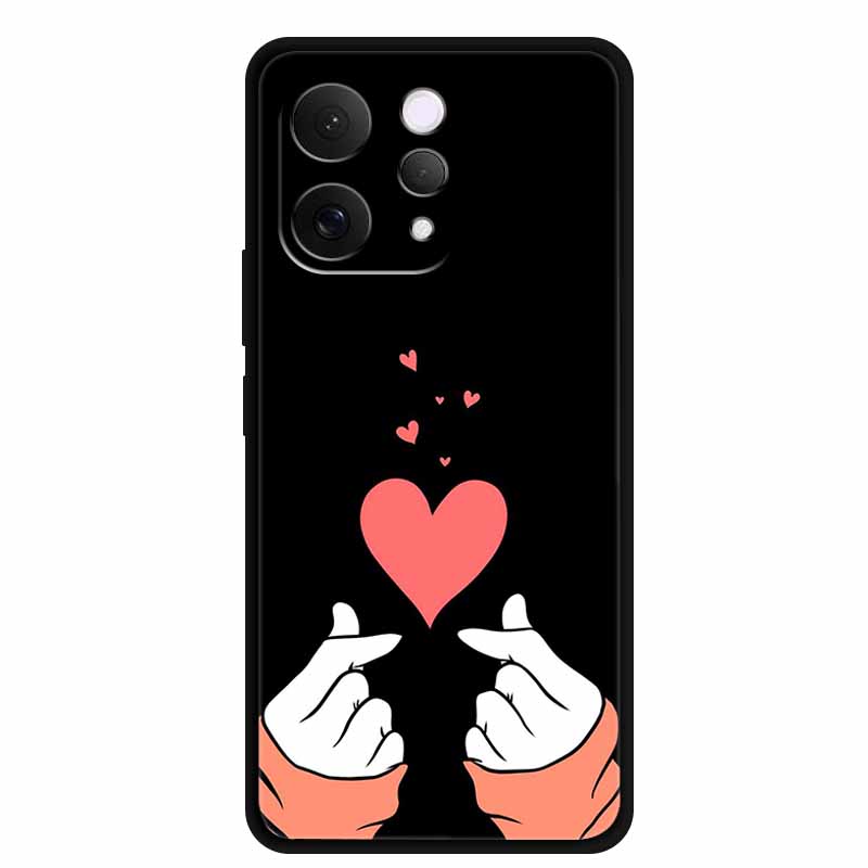 Coque For Vivo S50 V2528A Case 6.59" Black Silicone Case Cartoon Cat Shockproof Soft Back Cover For Vivo S50 5G 2025 Phone Case