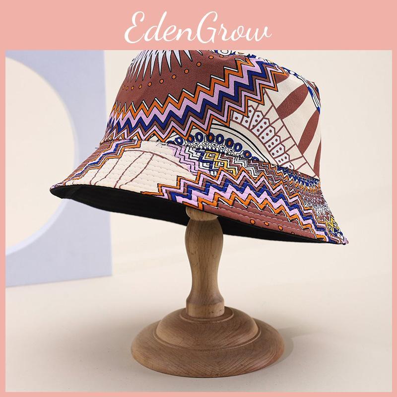 Böhmischer Baumwoll-Sonnenhut mit breiter Krempe für Sommerreisen und Sonnenschutz