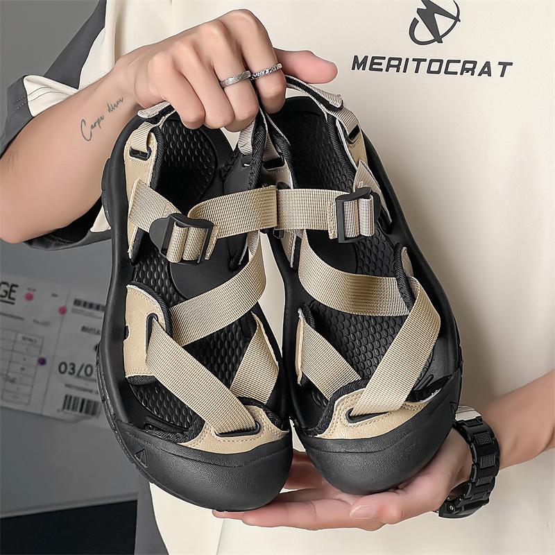 Fashion Men's Adventure Sandals 2025 Summer Hiking Shoes Quick Dry Non-Slip Sole Arch Support Beach Water Shoes for Outdoor Enthusiasts