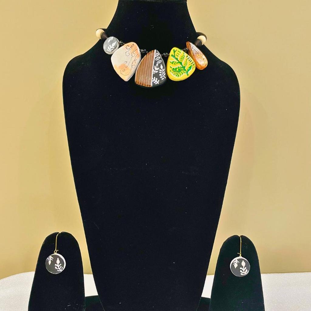 Handmade Terracotta Clay Jewelry Set
