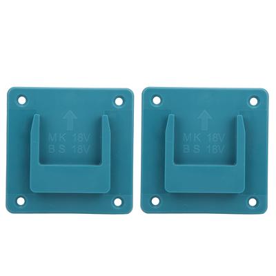 2 Pièces Support de Machine Montage Mural Support de Rangement Dispositifs de Fixation pour Outil Électrique Makita 18V Cyan