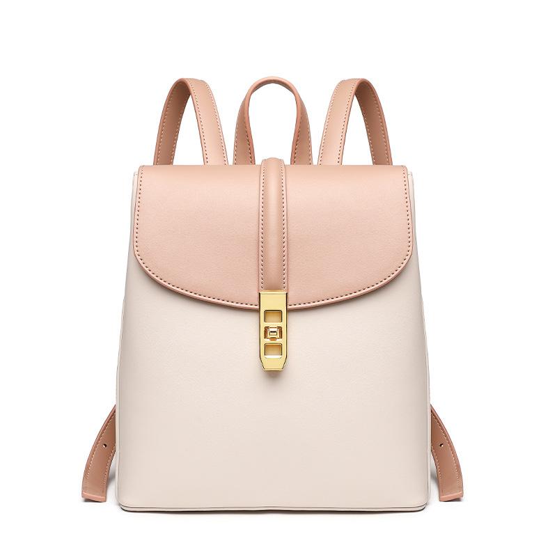 

Fashion patchwork Women Backpack Female Rucksack PU Leather Shoulder Bag girls School Bag student backpack Mochila