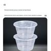 Ronghe 1000ml Transparent Round Microwavable Disposable Food Containers