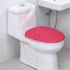 Solid Color Toilet Seat Cover Thickened WC Cover Easy Install Toilet Lid Cover  Bathroom Decorative