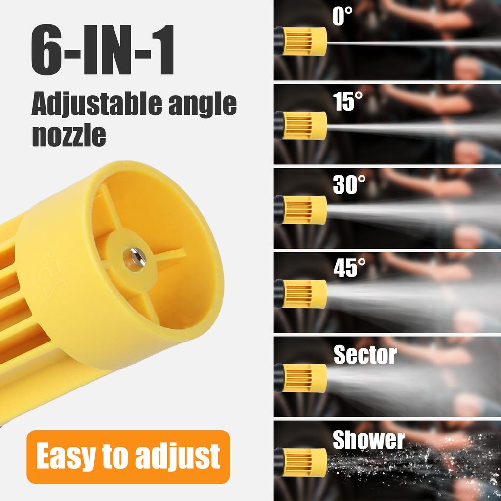 150W 10-20BAR Cordless Electric High Pressure Washer Efficient Car Garden Cleaning Spray Gun Tool Handheld Portable Power Washer