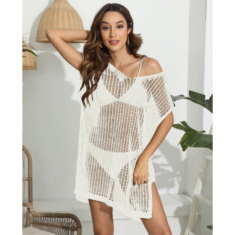 

Женское платье Женское открытое сексуальное пляжное платье-рубашка Повседневные платья M белый