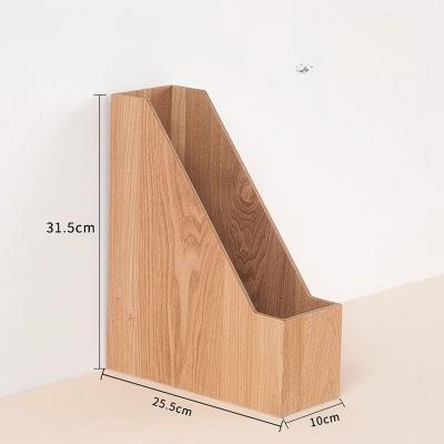Minimalist Vertical Desktop Bookshelf, Large Capacity Office File Organizer, Upright Desk Document Storage Stand
