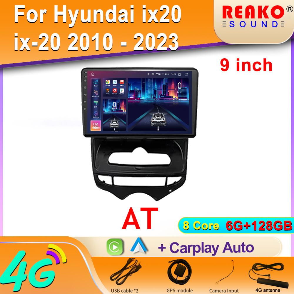Android Carplay Für Hyundai ix20 ix-20 2010 - 2023 Autoradio Multimedia Video Player Navigation GPS WLAN Drahtloses Hauptgerät