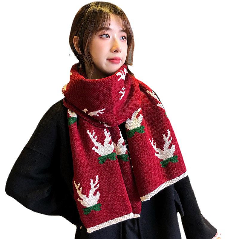 Écharpe Plaid en Cachemire d'Imitation Style Coréen pour Femme - Châle d'Hiver Épaissi