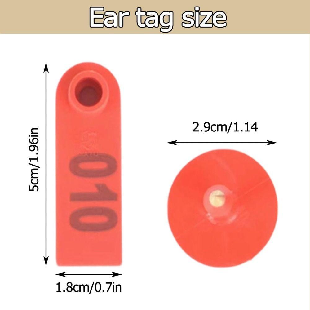 100pcs Convenient Sheep Ear Tags Multi-color Goat Ear Tags Ear Tags for Goats