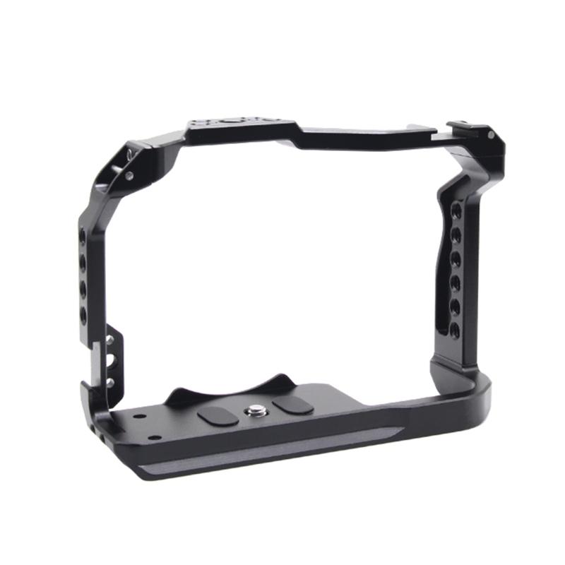 Aluminum Camera Cage Frame For DSLR Cameras Featuring 1/4 and 3/8 Screw Holes For Versatiled Use