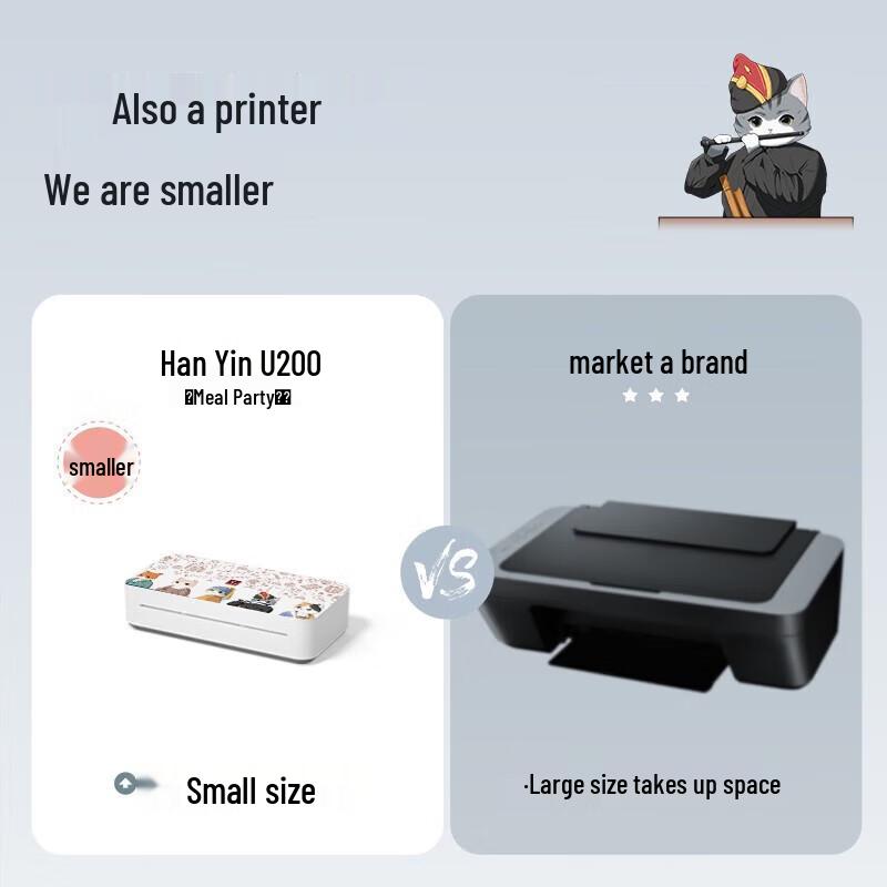Hanyin U200 A4 Wireless Learning Printer CN plug (adapter included)