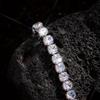 Elegant Zircon Bracelet: 6mm Round Cut, Prong Set, Simple and Exquisite European Design