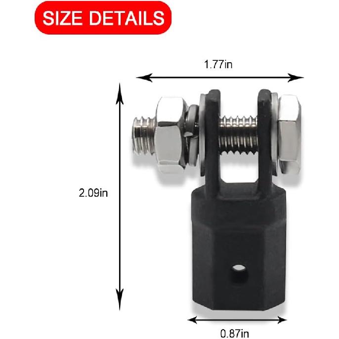 Scissor Jack Adapter for 1/2 Inch Impact Wrench or 13/16 Inch Lug Wrench, Ratchet or Standard Drive Sockets, Sturdy Power Drill Socket Jack Connector