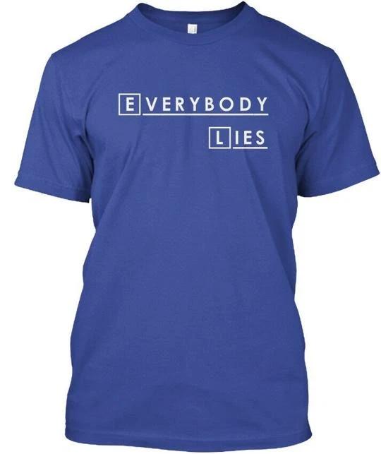 House Md Everybody Lies Hugh Laurie TTshirt Made in the USA Size S to 5XL S