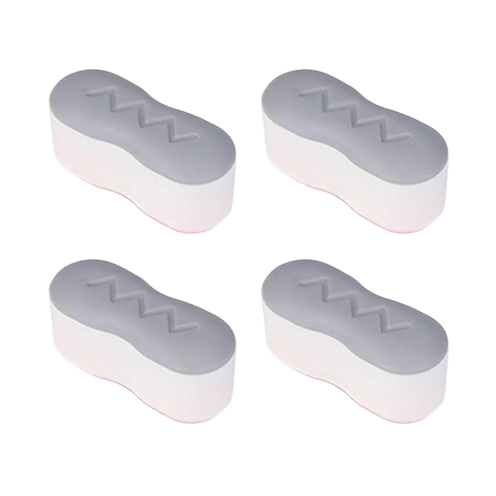 

Set Of 4 Universal Toilet Seat Bumpers ABS NonSlip Seat Spacers Pads For Secure Fit Easy Installation Bathroom Accessory 1