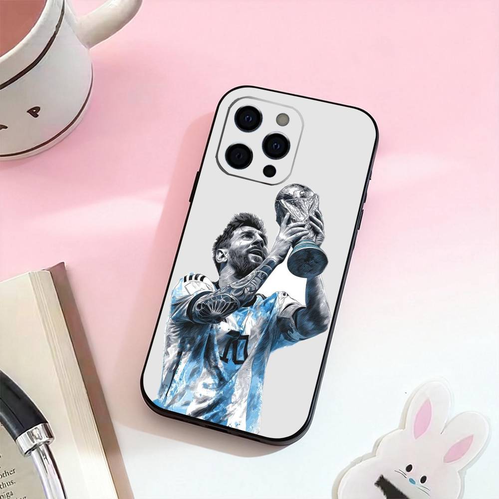 Fotbal L-Lionel m-Messi 10 Pouzdro na telefon Silikonové měkké Pro IPhone 17,16,15,14,13,12,11,XS,Plus Pro Max