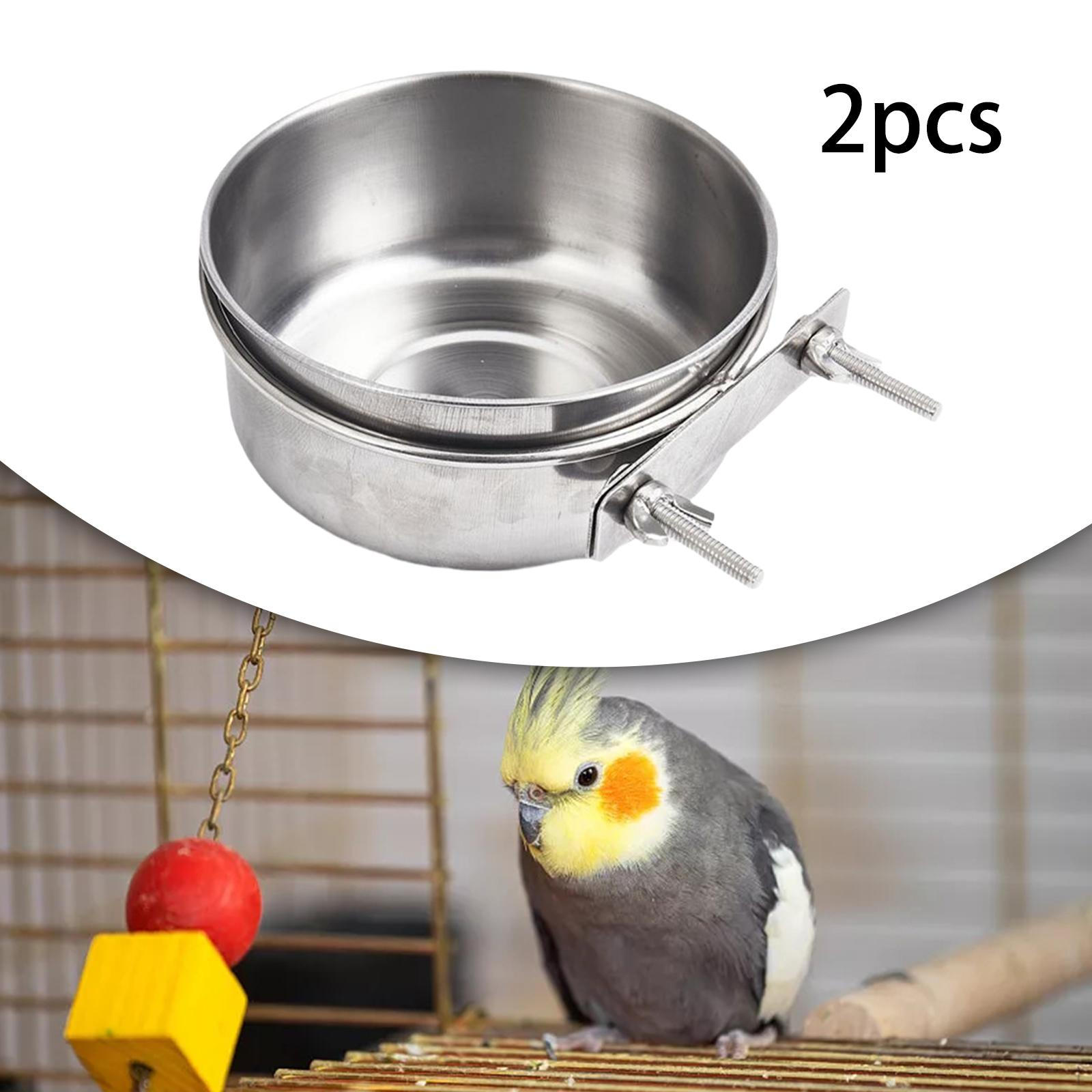 

Кормушка для птиц, птичья клетка, курятник для воды с зажимным держателем, маленькая чашка для кормления