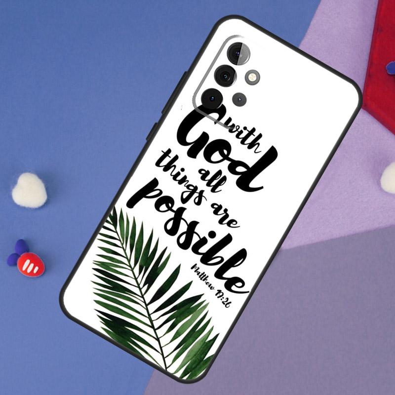 Bible Qutoes Verse Belief God Jesus Case For Samsung Galaxy A15 A54 A34 A14 A13 A53 A16 A26 A36 A56 A12 A22 A32 A52 A06 A35 A55