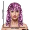 New Shining Colorful Rain Silk Hat Lightweight Cuttable Tassel Headwear Party Head Wear Happy Hawaii