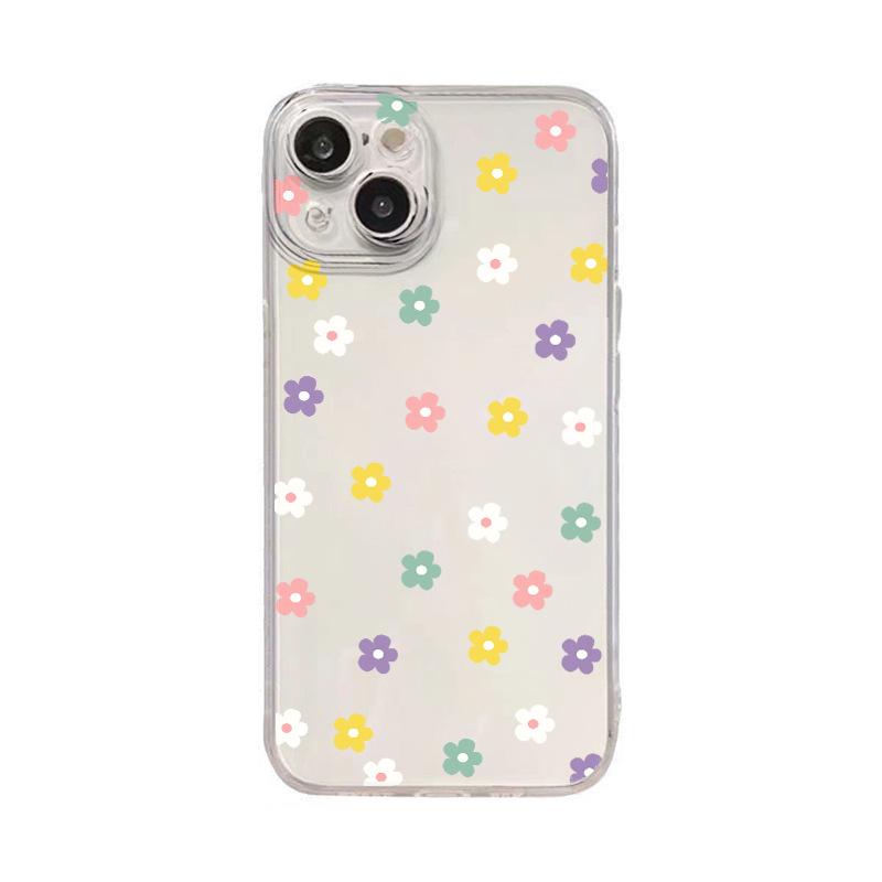 Dopamine Flower Iphone17 Transparent Case 13promax iPhone Case 14 Girl 15 Anti-drop 11 Soft Case