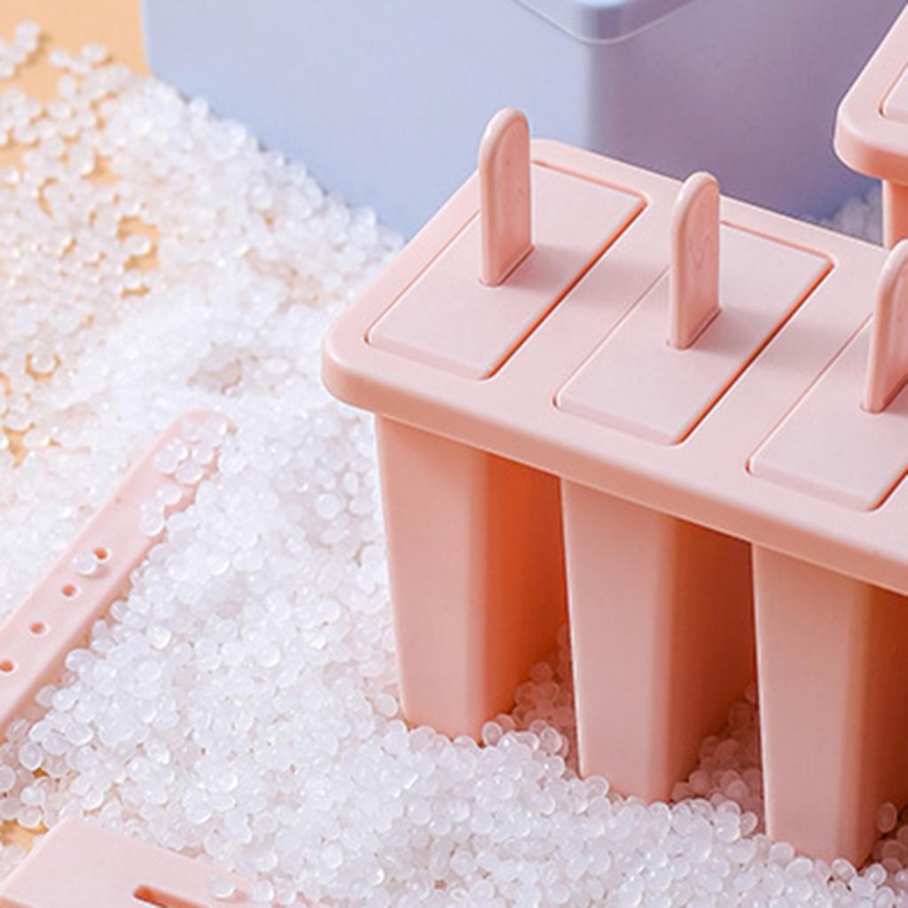 Ice Cream Popsicle Mold 4/8 Grids DIY Ice Cream Homemade Ice Cube Tray Box with Stick Ice-lolly Mold Kitchen Summer Gadgets