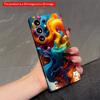 2DFlat Samsung Phone Case Vibrant Liquid Color Explosion Phone Case Applicable To Galaxy S23 S24 S25ULTRA S26 A12 A14 A15 A16 A54 A55