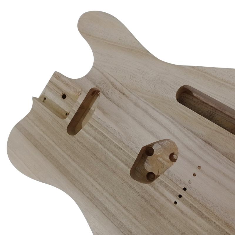 Unfertiger Gitarrenkörper Poliertes Holzart, DIY, T-Stil Gitarrenzubehör